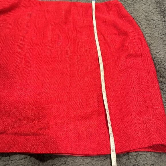 Kay Unger Red Mini Skirt Size 6 - Picture 4 of 6